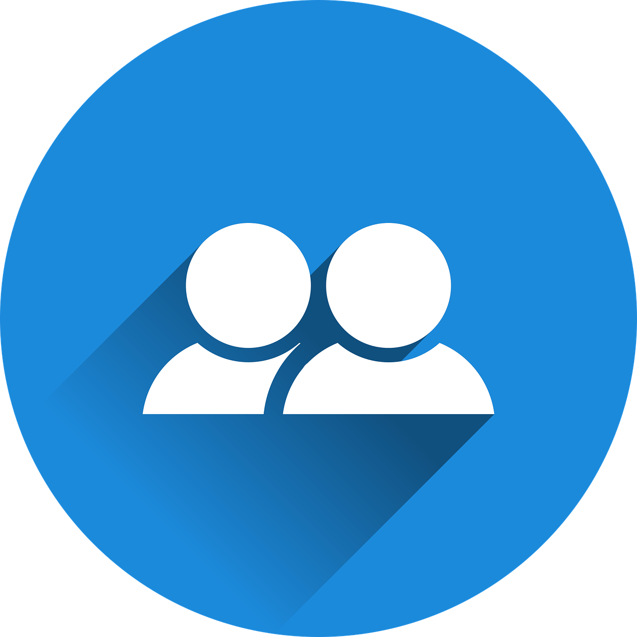 Icon mit zwei Menschen